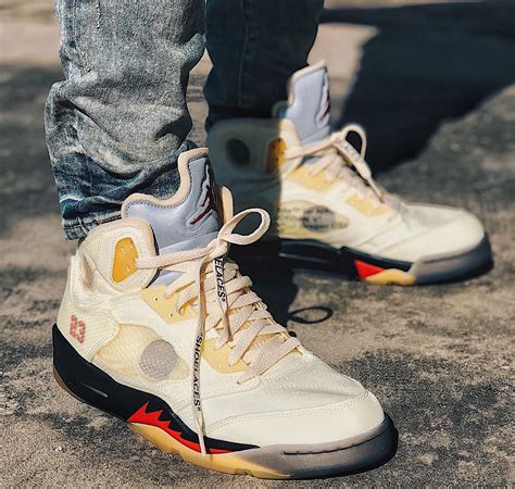 jordan 5 off white